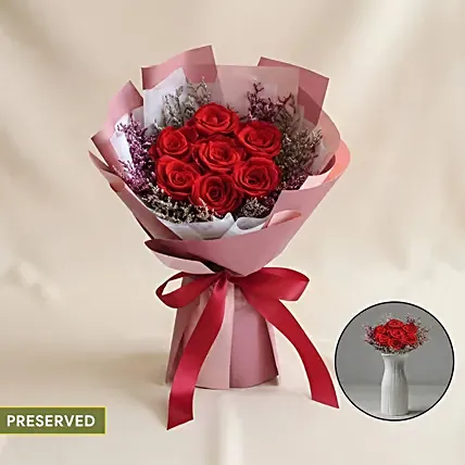 Forever Yours Preserved Rose Bouquet: Last Minute Delivery Flowers