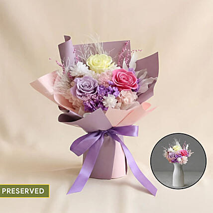Lilac Dreams Forever Bouquet: Regular Last-minute-delivery-flowers