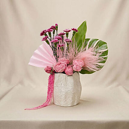 Lush Berry & Blush Avant Garde Vase: Happy Mother's Day Flowers