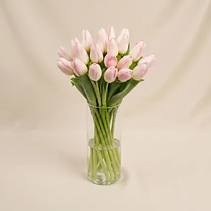 Pink Tulips Arrangement Standard: Tulips Flowers & Bouquets