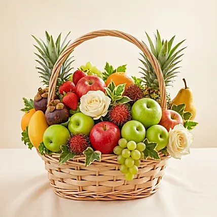 Exotic Fruits Basket Big: Fruit Hampers 