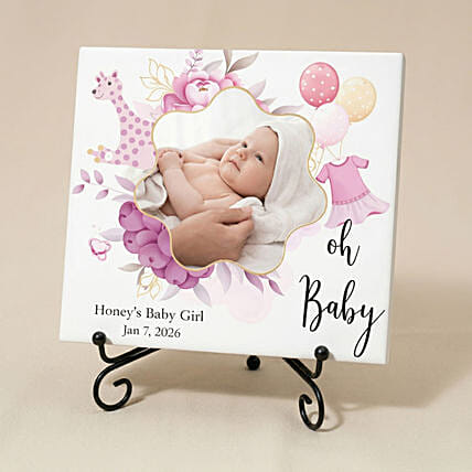 Personalized New Born Baby Girl Photo Frame: For New Born