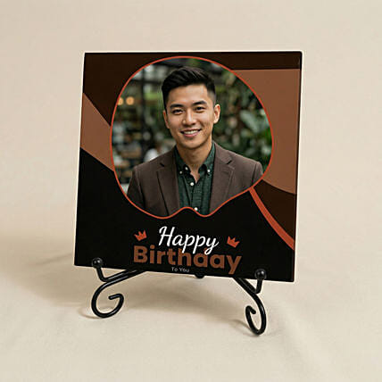 Personalised Birthday Photo Gift Stand: Customised Photo Frames