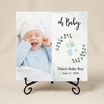Personalized New Born Baby Boy Photo Frame: Newborn Gifts Singapore