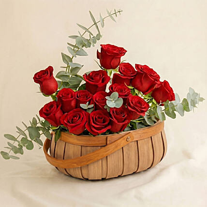 Basket Full of Love: Flower Arrangements