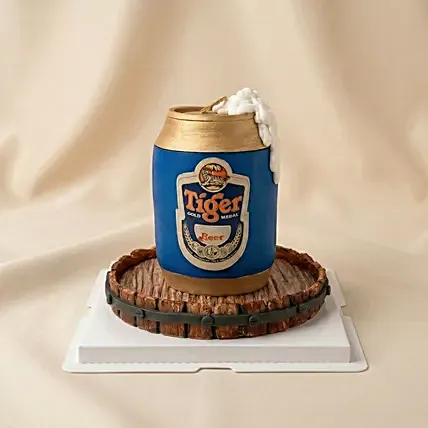 Tiger Beer Can 3D Chocolate Cake: Designer Cakes