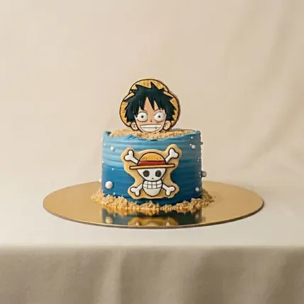One Piece Straw Hat Pirate Chocolate Cake: Same Day Cakes