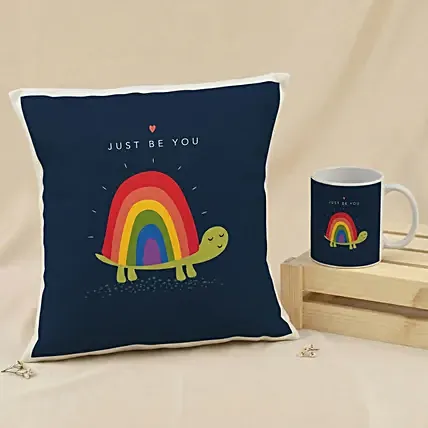 Just Be You Cushion and Mug: Personalised Mugs