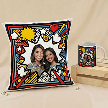 Joyful Moments Cushion and Mug: Classic Personalised Mugs