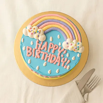 Rainbow Birthday Cake: Rainbow Cakes
