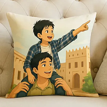 Personalise Your Ghibli Fathers Day Cushion: Cushions 
