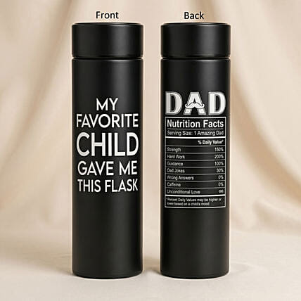 My Favorite Child gave me this - Flask for Dad: Personalised Glassware