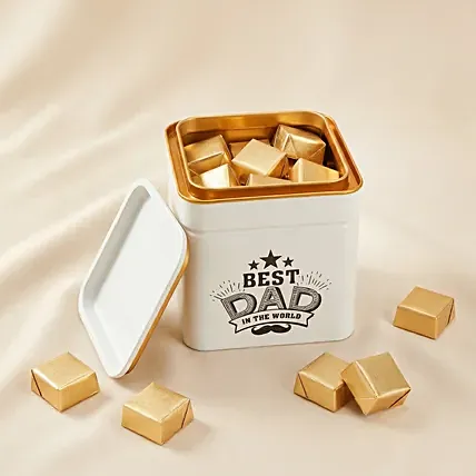 Best Dad In The World - Dark Chocolates Set: Sweets 