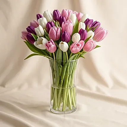 Painted Skies Tulip Bouquet: Tulips Flowers & Bouquets