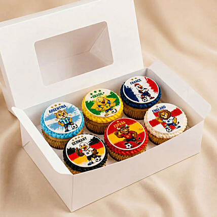 International Football Teams Chocolate Cupcakes: Football Cakes