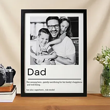 Affection For Dad Photo Frame: Personalised Photo Frames