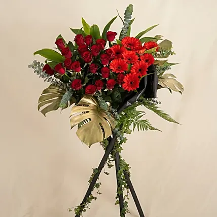 All The Best Wishes Congratulatory Flower Stand: Grand Opening Flowers