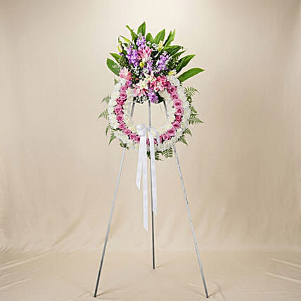 Condolences Flowers Wreath Stand: Flower Stands