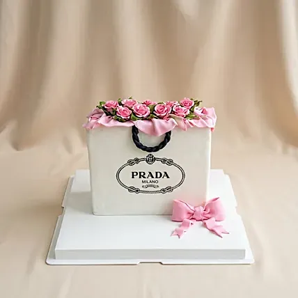Luxury Prada Shopping Bag Red Velvet Cake: Farewell Cakes