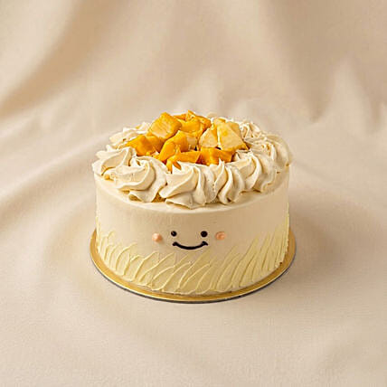 Sweet Smiley Fresh Mango Cake: Fruit Cakes Singapore