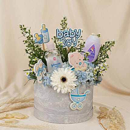 Its a Baby Boy Flowers: Newborn Gifts Singapore