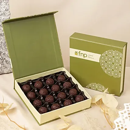 Dark Chocolate Truffles Box: Food Gifts