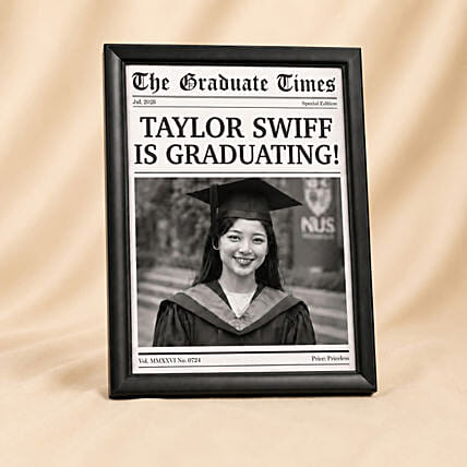 Graduation News Flash Photo Frame: 