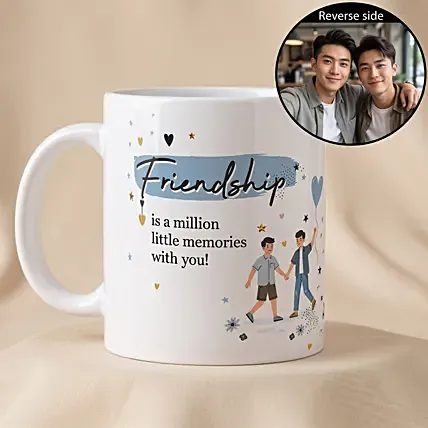 Personalised Friendship Memories Photo Mug: Friendship Day Gifts