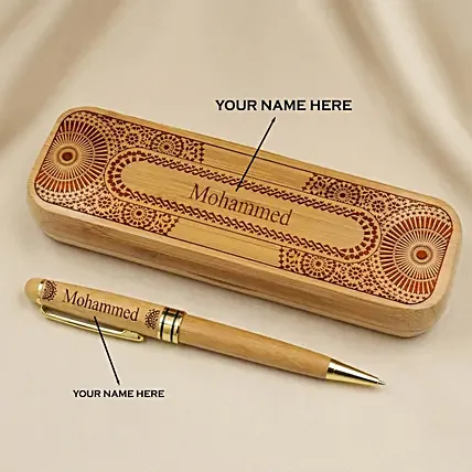 Engraved Wooden Pen: Engraved Stationery