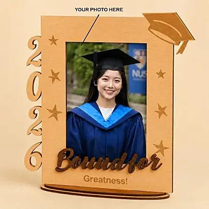 Bound for Greatness Graduation Photo Frame: Personalised Photo Frames