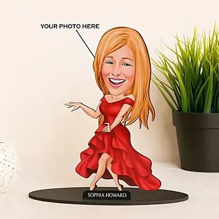 Personalized Caricature for Women Dancer: Personalised Gifts Singapore