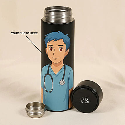 Personalise Your Ghibli Nurse Temperature Bottle: Personalised Glassware