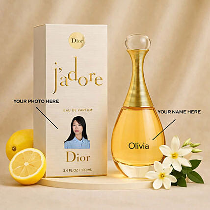 Personalised Dior Jadore 50ML for Women: Personalised Birthday Gifts