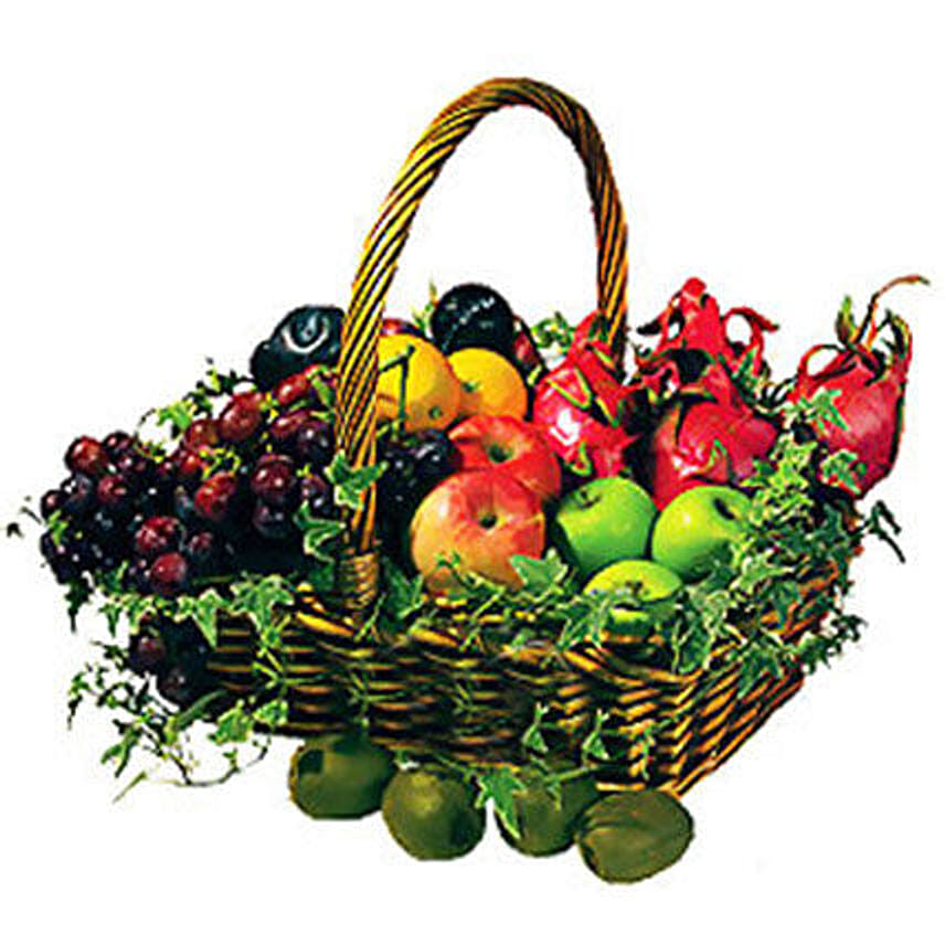 Basket Of Fresh Fruits