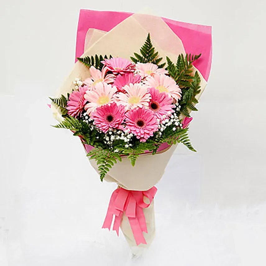 Blissful Mixed Gerberas Bouquet