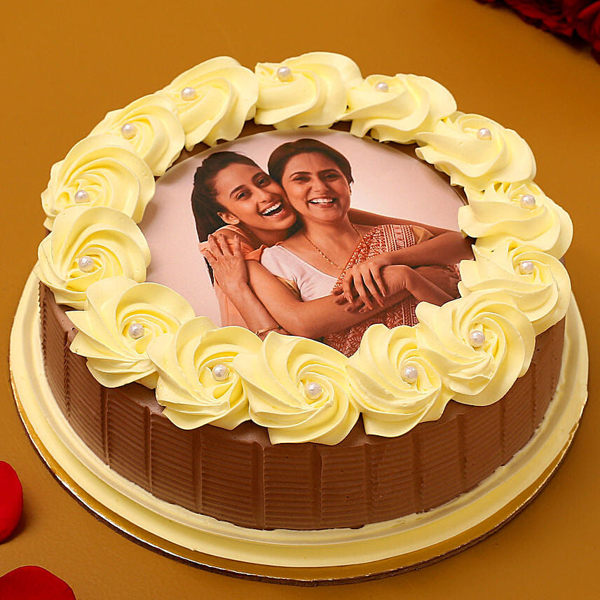 Special Bond Photo Chocolate Cake