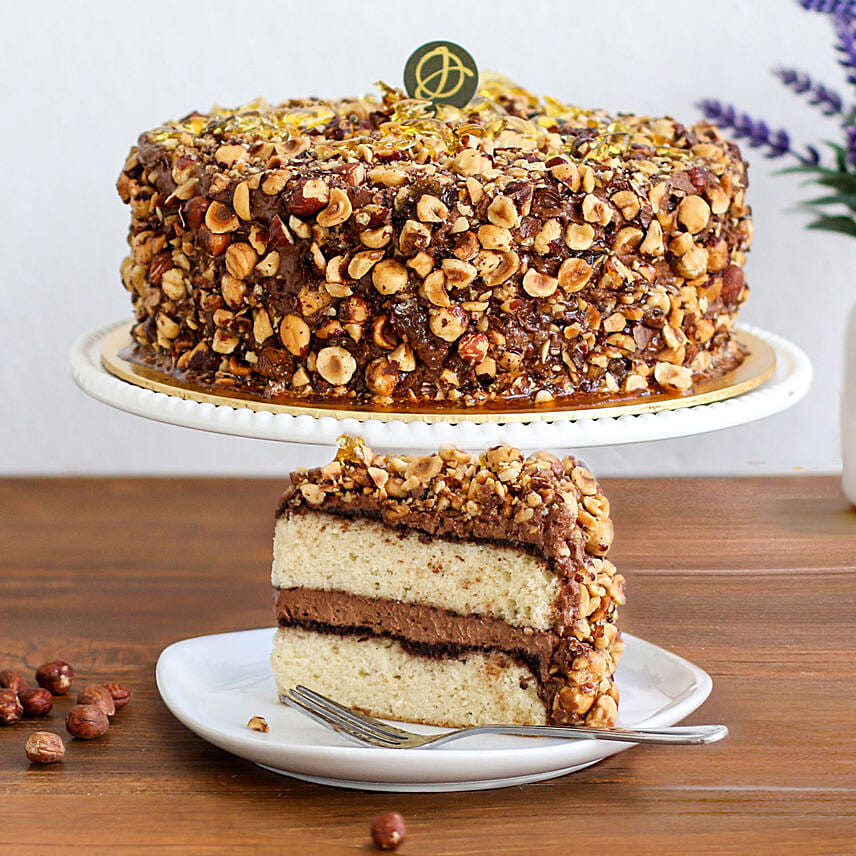 Tempting Hazelnut Praline Cake