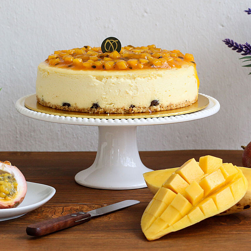 Tempting Mango Passion Cheesecake