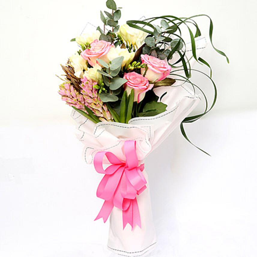 Endearing Roses and Freesia Bouquet MYS