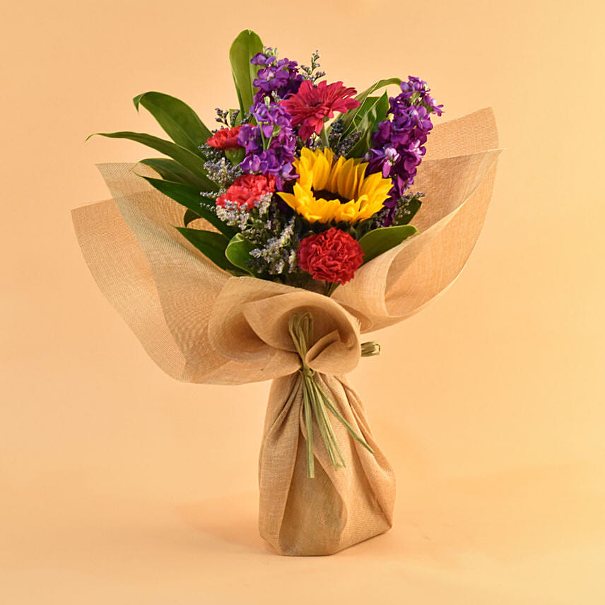 Striking Mixed Flowers Bouquet MYS