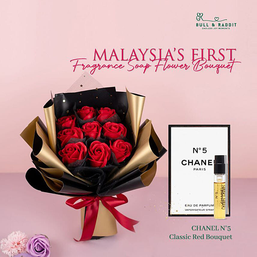 Chanel N5 Classic Red Bouquet