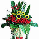 Mixed Elegant Flowers Stand