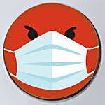 Angry Smiley Quarantine Red Velvet Cake