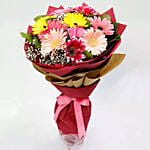 Blissful Assorted Gerberas Bouquet