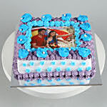 Couple Love Photo Cream Cake