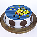 Happy Spongebob Photo Cake