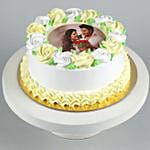 Loving You Photo Vanilla Cake