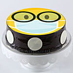 Nerd Mask Emoji Chocolate Cake