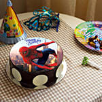 Spiderman Chocolate Photo Cake