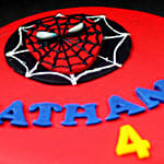 Spiderman Logo Chocolate Fondant Cake